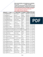 1st Merit List 2014 15