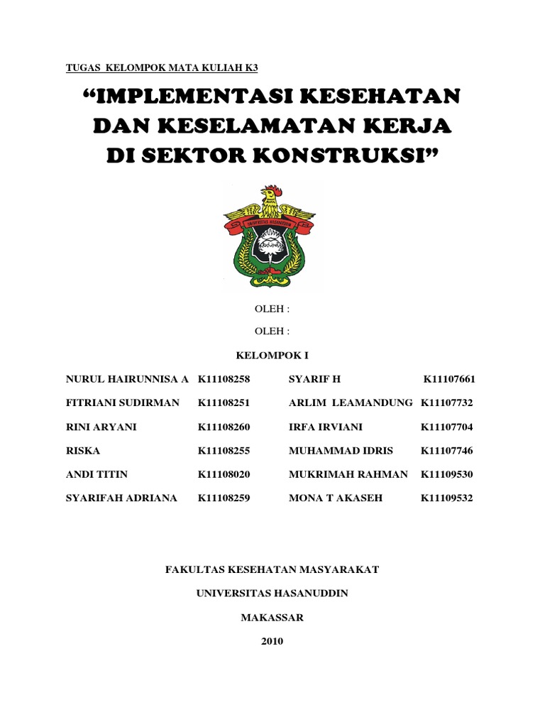 Contoh Makalah Tentang K3