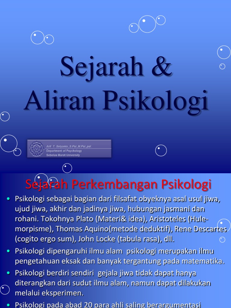 Sejarah Psikologi