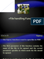PHP File Handling Function
