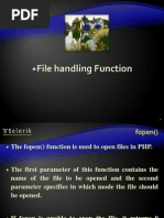 PHP File Handling Function