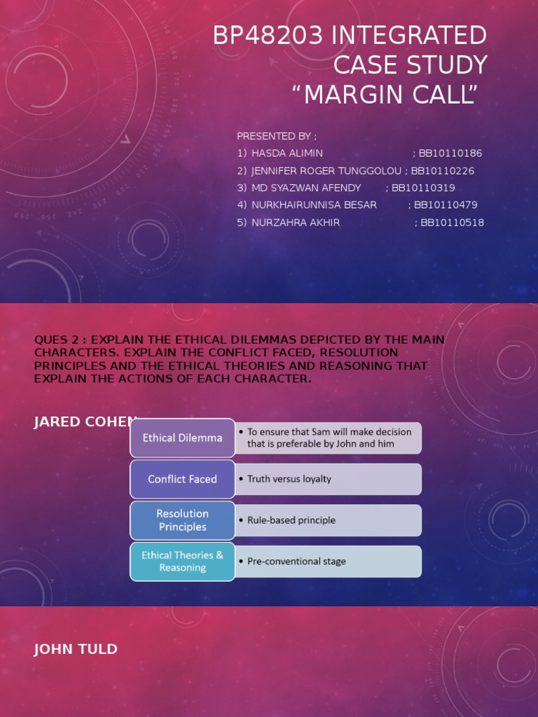 Case Study The Margin Call