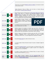 Evolución de La Bandera de México