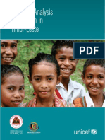 Situation Analysis of Children in Timor-Leste