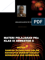 Materi Globalisasi Mata Pelajarn PKN Kelas 9 Semester 2