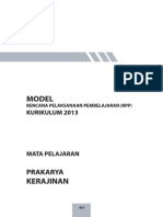 Model RPP Prakarya Kerajinan PDF