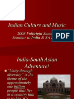 Indian Culture and Music: 2008 Fulbright Summer Seminar To India & Sri Lanka