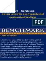 FAQ’s – Franchising