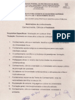 Pontos para Provas Onhecimento Ciencia e Realidade Edital 09 2014