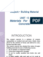 5 Materials of Cement Concrete
