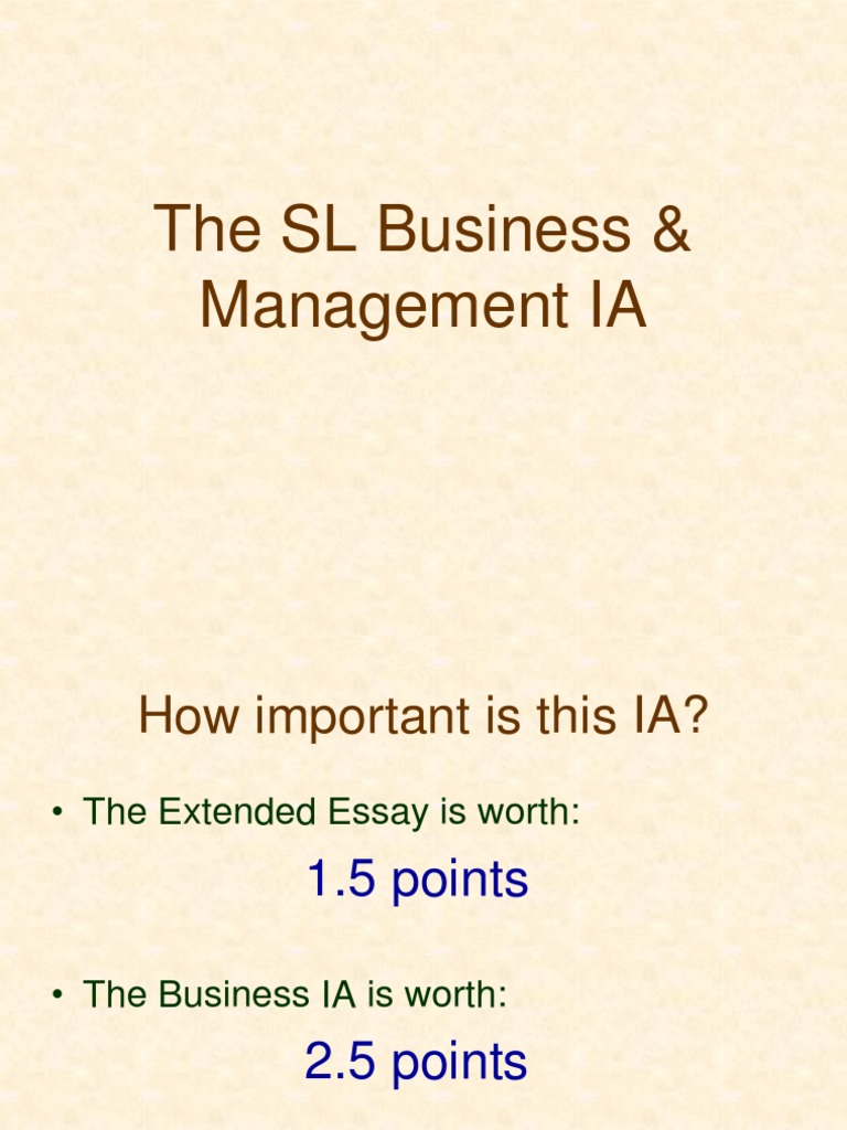 IB Business Management IA Guide | PDF | Survey Methodology | Critical ...