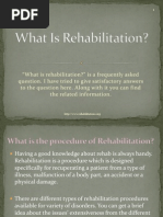 what is rehabilitation