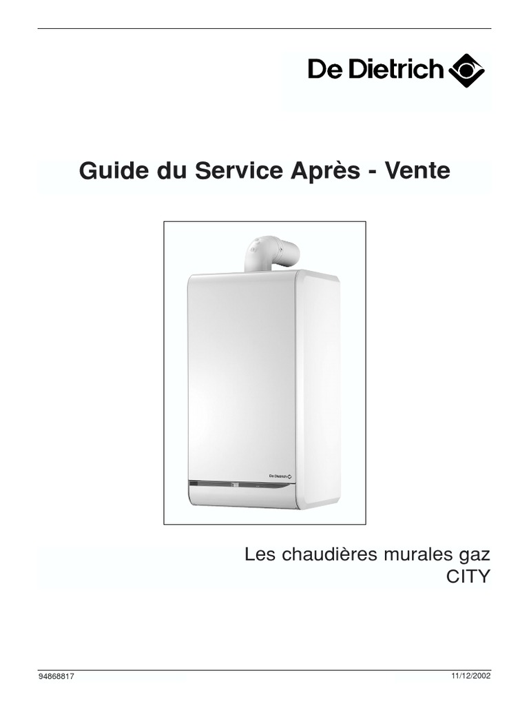 Notice De Dietrich City 2 24 Ff Gn Notice Dedietrich City | PDF | Robinet (plomberie) | Soupape
