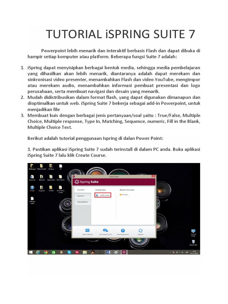 Tutorial iSpring Suite 7 untuk PowerPoint | PDF | Komputer