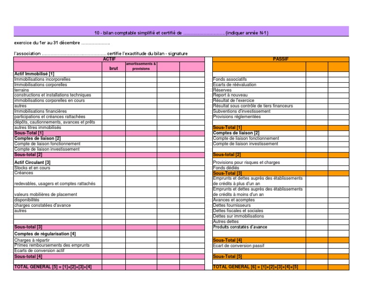 10 Bilan Comptable Pdf