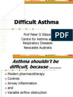 MGMT of Difficult Asthma