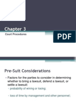 Chapter 3 - Court Procedures