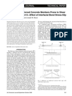 ACI STRUCTURAL JOURNAL Behavior of Reinforced Concrete Members Prone To Shear Deformations Part II-Effect of Interfacial