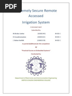 Extremely Secure Remote Accessed Irrigation System