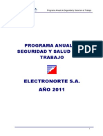 Programa Anual de Segurida 2011 - Ensa