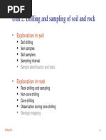 Drilling and Sampling of Soil and Rock