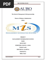 Download Management Information System kfc by Ritika Yadav SN248792932 doc pdf