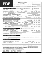 Patient Face Sheet Template | PDF | Physical Therapy | Surgery