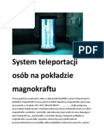System Teleportacji W Magnokrafcie
