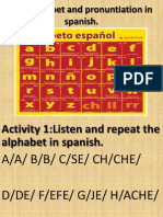 Sounds and Pronuntiation in Spanish.