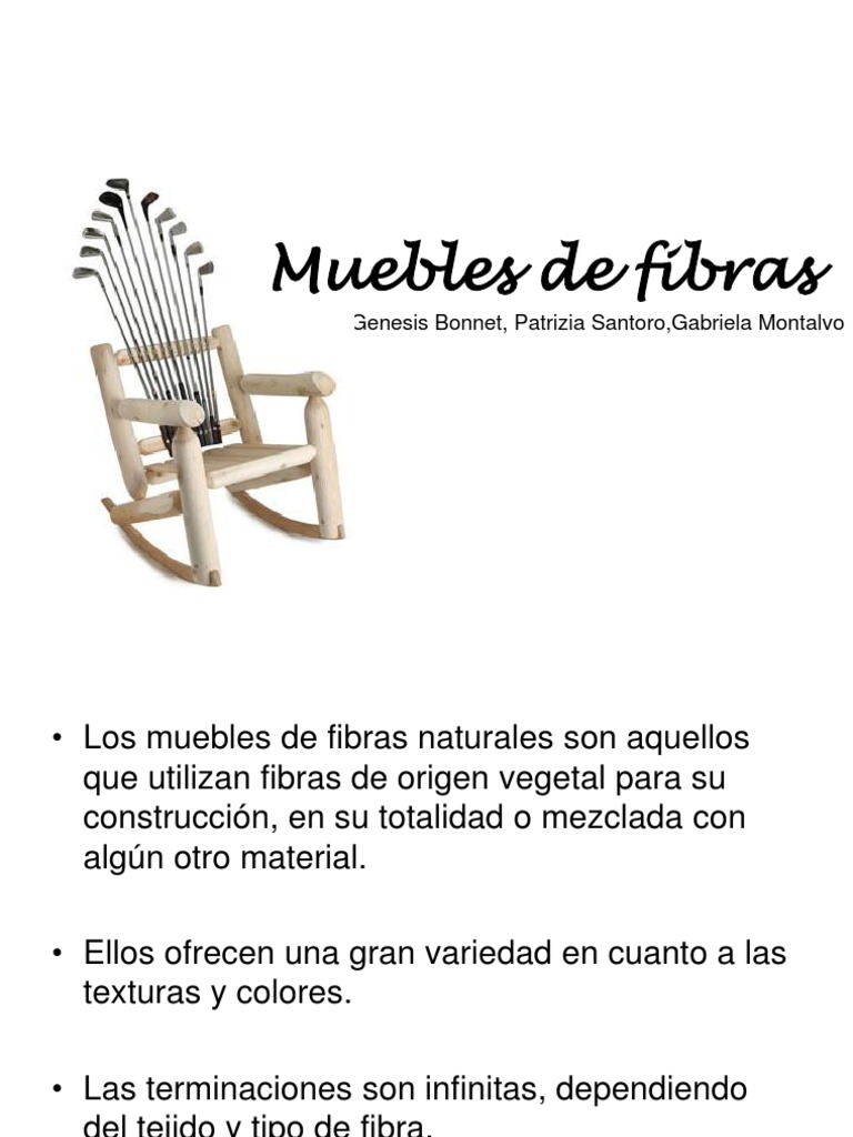 Muebles de Fibras | PDF | Bambú