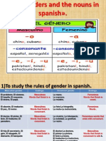 The Genders in Spanish.