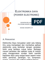 Kegiatan Belajar I - Definisi Elektronika Daya