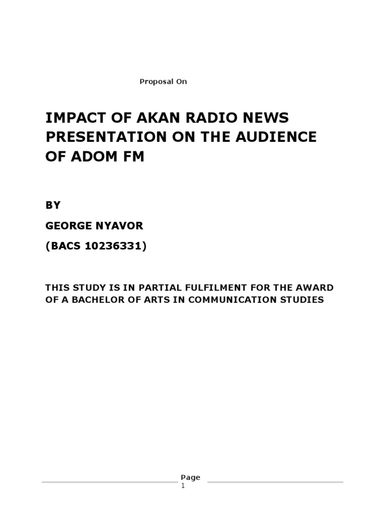 media research proposal topic