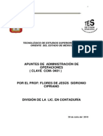 ADMINISTRACION DE OPERACIONES