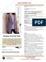 Drapey Crochet Vest Crochet Pattern