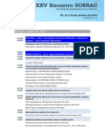 Sobrac Programação Acústica