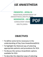 Day Case Anaesthesia - My Presentation.