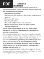 Case Study-2 Air Ticket Reservation System