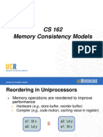 CS 162 Memory Consistency Models