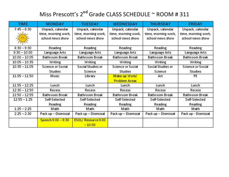 Class Schedule | PDF | Foreign Language Studies