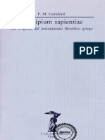 Cornford, F. M - Principium Sapientiae. Los Orígenes Del Pensamiento Filosófico Griego