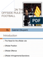 Training Session On The Offside Rule in Football: by Gabriel Okuyemi