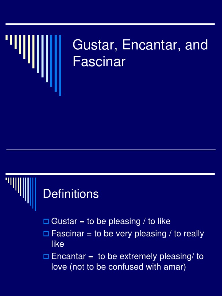 Gustarencantar Fascinar | PDF | Grammatical Conjugation | Verb