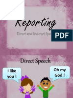 Reporting: Direct and Indirect Speech