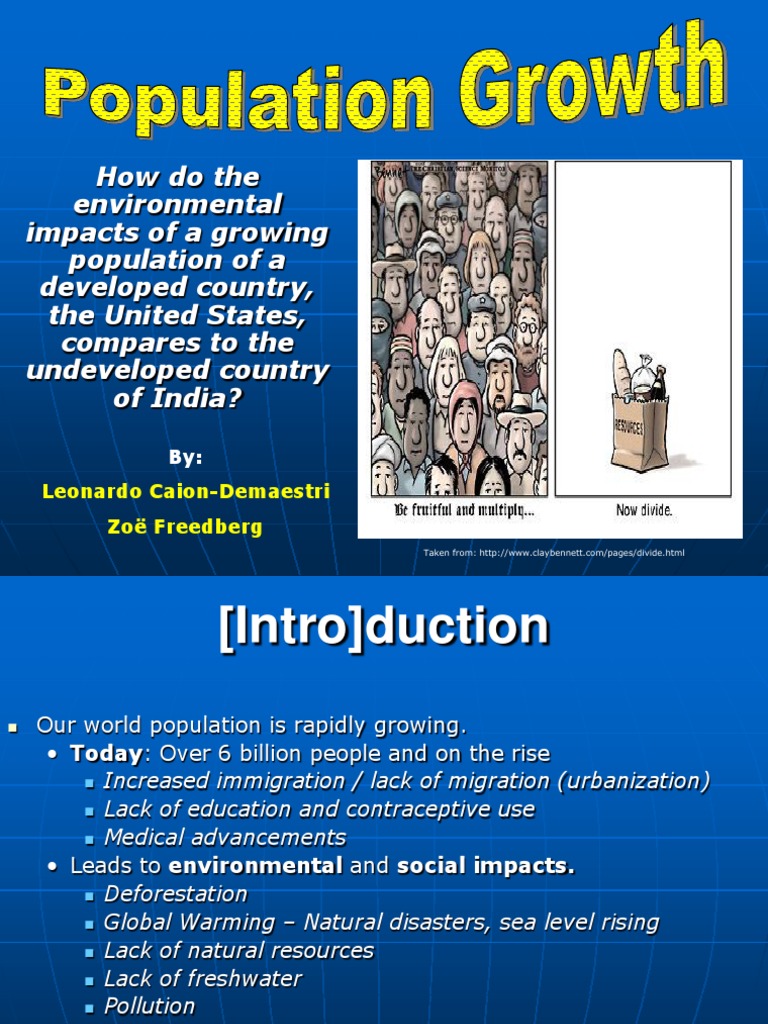 Environmental Impact of Population Growth | PDF | Fresh Water | Global ...