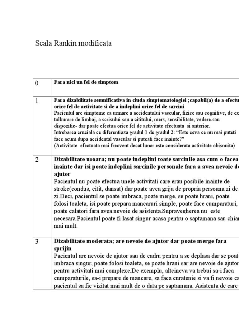 Scala Rankin Modificata | PDF