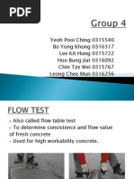 Concrete Flow Test