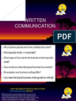Writen Communication Power Point