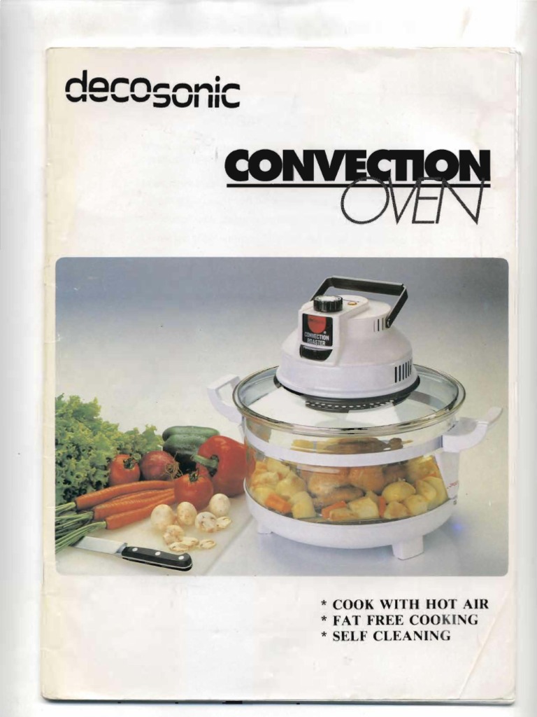 Decosonic Convection Oven Manual PDF Roasting Oven