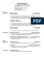 DHN 301 Resume